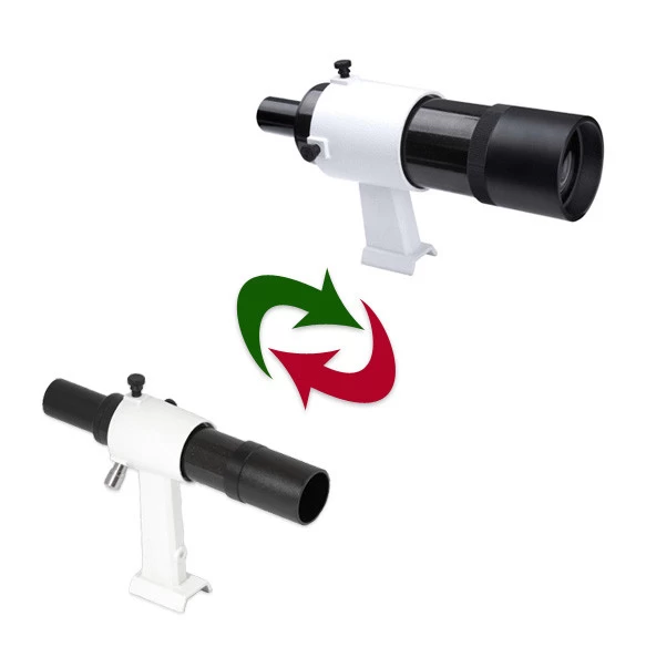 SkyWatcher 9x50 keresőtávcső (fekete, fordított állású) + tartóláb 6x30 keresőtávcső helyett SkyWatcher 9x50 keresőtávcső (fekete, fordított állású) + tartóláb 6x30 keresőtávcső helyett