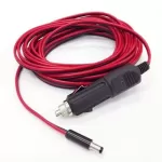 Tápkábel szivargyújtós csatlakozással, rövid DC dugóval