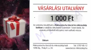 Vásárlási utalvány 1 000 Ft értékben
